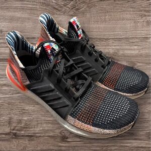 Adidas UltraBoost‎ 19 Women's 11.5 Running Shoes Lace Black/Solar Orange G54017